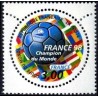 Timbre Yvert France No 3170 France 98 Coupe du monde de football de feuille