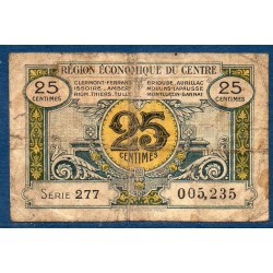 Centre 25ct  B 1925 Pirot 1 Billet de la chambre de Commerce