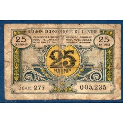 Centre 25ct  B 1925 Pirot 1 Billet de la chambre de Commerce