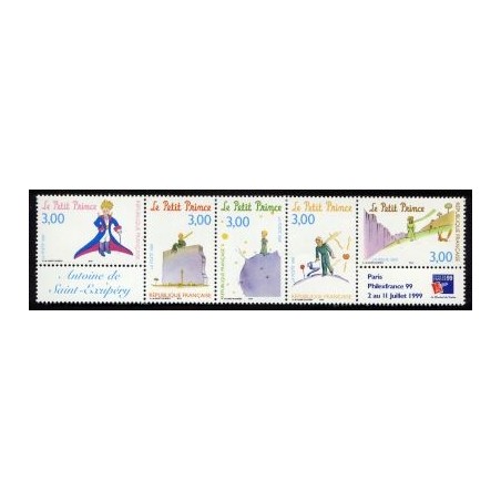 Timbre Yvert No B3179A Bande petit prince, philexfrance 99