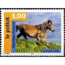 Timbre Yvert France No 3184 Série cheval, le Pottok