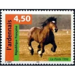 Timbre Yvert France No 3185 Série cheval, L'ardennais