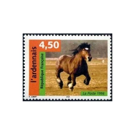 Timbre Yvert France No 3185 Série cheval, L'ardennais