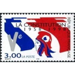 Timbre Yvert France No 3195 Constitution de la 5e république