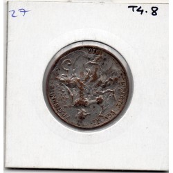 Monnaie argentée 5 centimes dupuis 1909 France pièce de nécessité