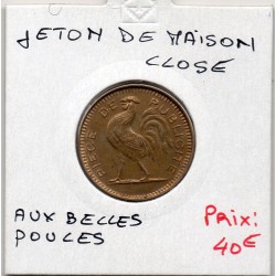 Maison Close , Aux belles poules Paris France  Jeton de necessité
