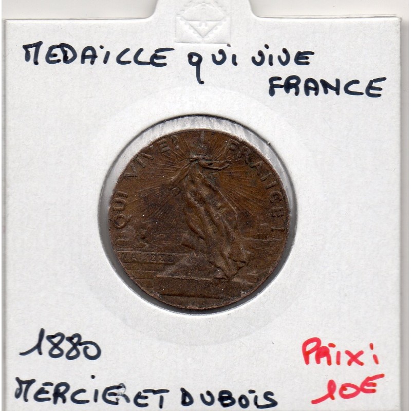 jeton ou médaille, Qui Vive France, ligue des Patriotes 1880