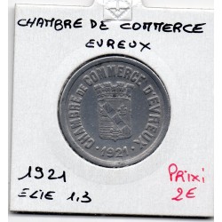 25 centimes Evreux de la chambre de commerce 1921 pièce de monnaie