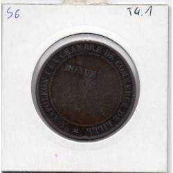 10 centimes visite de napoléon à Lille 1854 pièce de monnaie