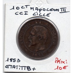 10 centimes visite de napoléon à Lille 185 pièce de monnaie