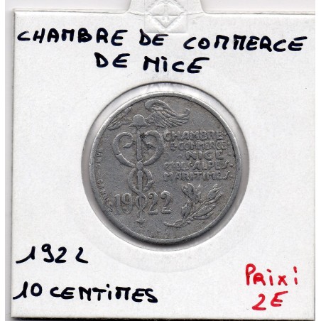 10 centimes Nice de la chambre de commerce 1922 pièce de monnaie