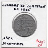 10 centimes Nice de la chambre de commerce 1922 pièce de monnaie