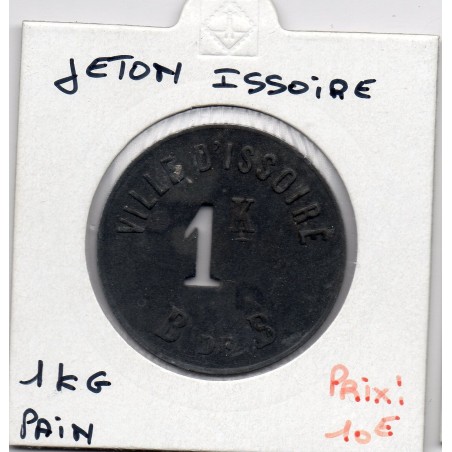 1 Kg de pain Issoire, bon de bienfaisance ND environ 1920 monnaie de nécessité