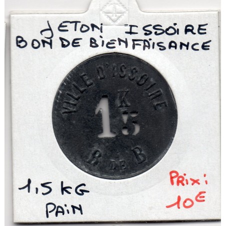 1.5 Kg de pain Issoire, bon de bienfaisance Non Daté monnaie de nécessité