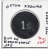 1.5 Kg de pain Issoire, bon de bienfaisance ND environ 1920 monnaie de nécessité