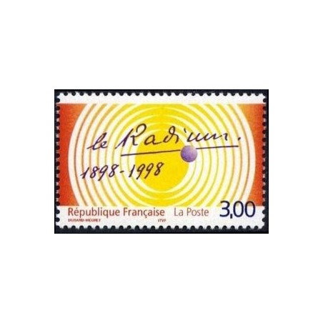 Timbre Yvert France No 3210 Le Radium, p et marie Curie