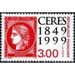 Timbre Yvert France No 3212 Le 150e anniversaire du timbre issu du carnet , Cérès rouge