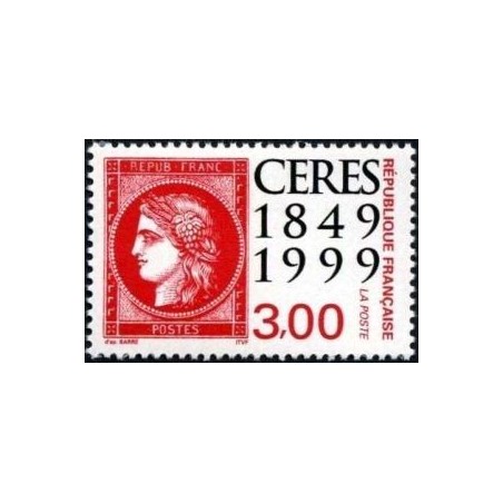 Timbre Yvert France No 3212 Le 150e anniversaire du timbre issu du carnet , Cérès rouge