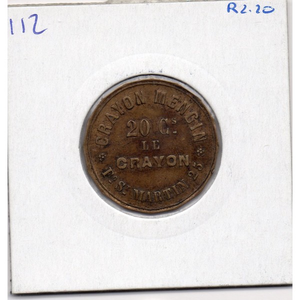 jeton publicitaire crayon mengin