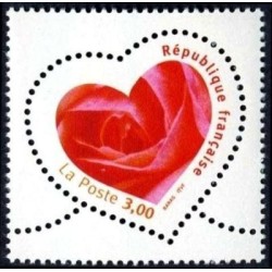 Timbre Yvert France No 3219 Coeur Saint valentin, issu de feuille