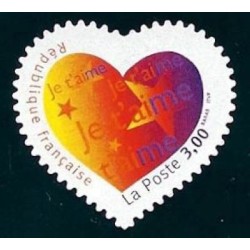 Timbres Yvert France No 3220-3221 Coeur Saint valentin, issus du carnet adhésif