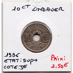 10 centimes Lindauer 1936 Sup+, France pièce de monnaie