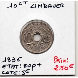 10 centimes Lindauer 1936 Sup+, France pièce de monnaie