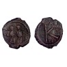 demi Follis Justin II et Sophie (568-569), SB 366 atelier Thessalonique