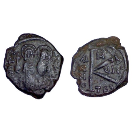 demi Follis Justin II et Sophie (571-572), SB 366 atelier Thessalonique