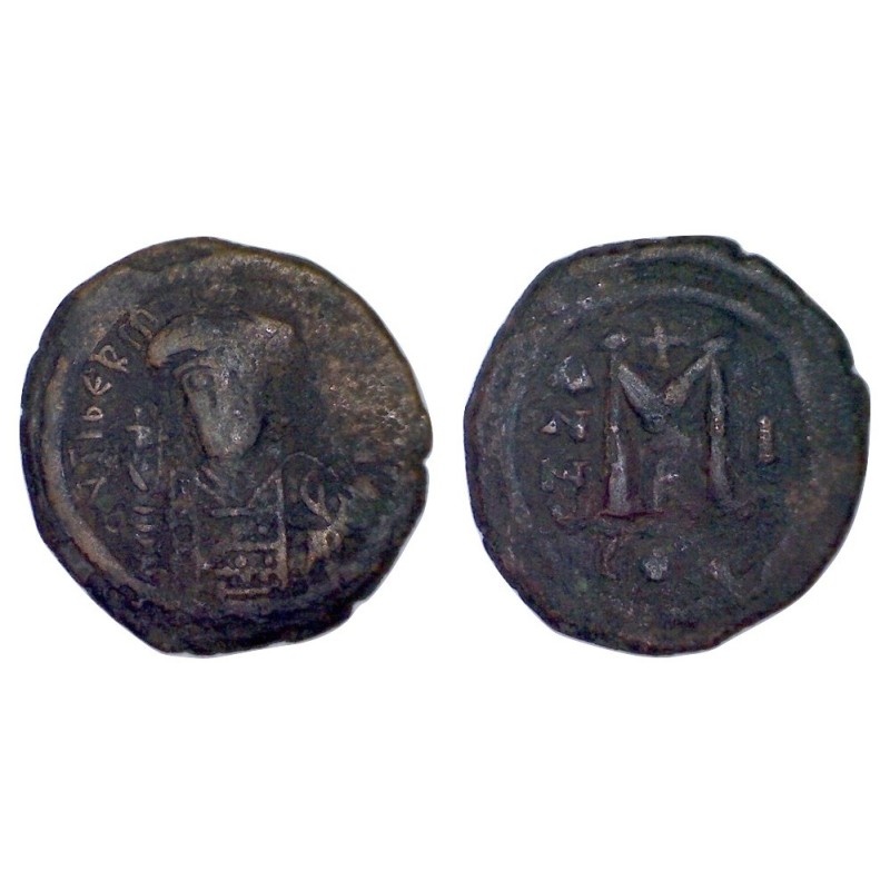 Follis Maurice Tibère (581-582), SB 492 atelier Constantinople