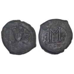 Follis Maurice Tibère (584-585), SB 493 atelier Constantinople