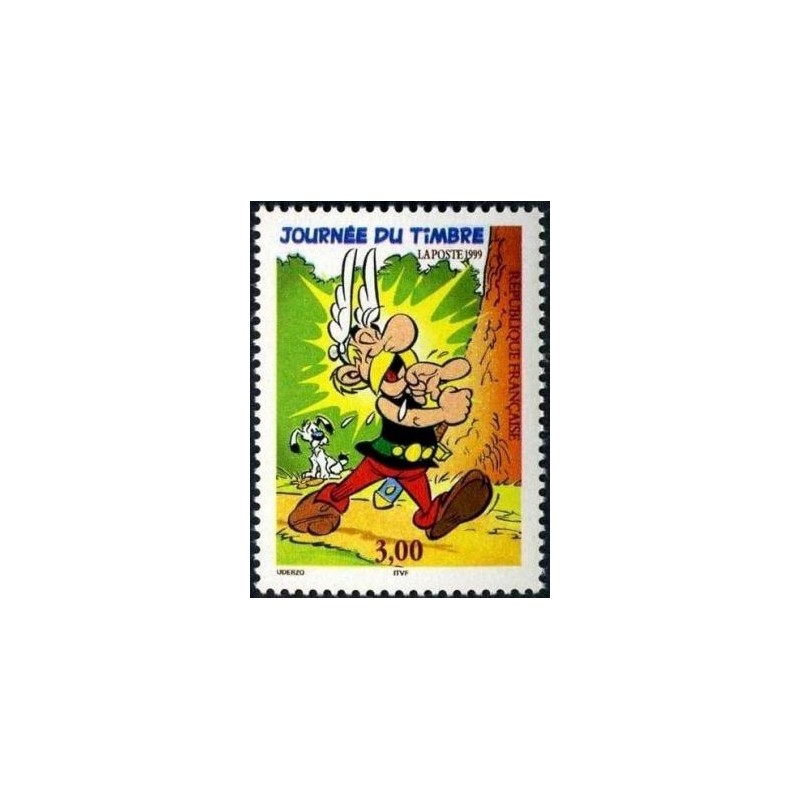 Timbre Yvert France No 3225 Journée du timbre, Astérix issu de feuille