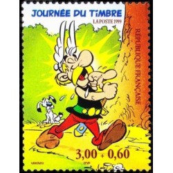 Timbre Yvert France No 3228  luxe ** Journée du timbre, Astérix issu du bloc