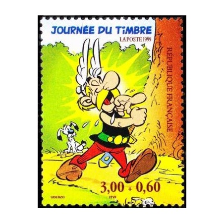 Timbre Yvert France No 3228  luxe ** Journée du timbre, Astérix issu du bloc