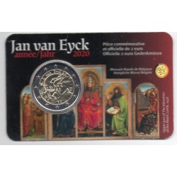 2 euros commémorative Belgique 2020 Jan van Eyck version Flamande piece de monnaie €