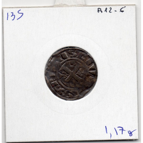 Champagne, Archevêché de Reims, Henri II (1230) Denier