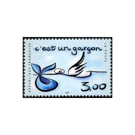 Timbre Yvert France No 3232 Naissance, c'est un garçon