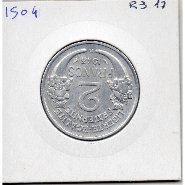 2 francs Morlon 1948 B Beaumont Sup, France pièce de monnaie