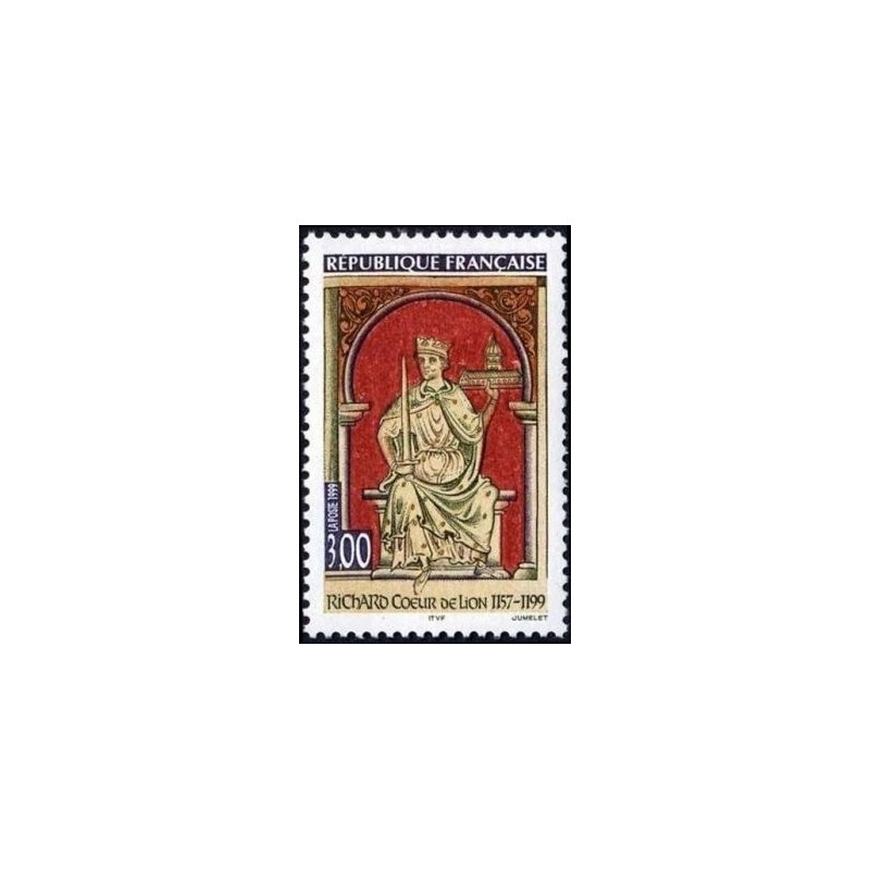 Timbre Yvert France No 3238 Richard Ier coeur de Lion