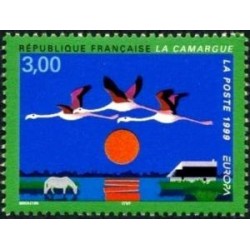 Timbre Yvert France No 3240 Europa, La Camargue, réserves et parc naturel