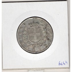 Italie 2 Lire 1863 T BN Turin TTB, KM 6a pièce de monnaie