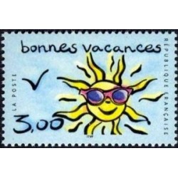 Timbre Yvert France No 3241 Bonnes vacances, soleil avec lunettes