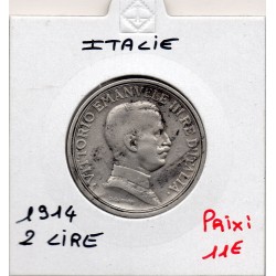 Italie 2 Lire 1914 R Rome TTB,  KM 55 pièce de monnaie