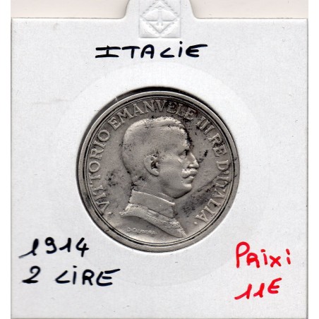 Italie 2 Lire 1914 R Rome TTB,  KM 55 pièce de monnaie