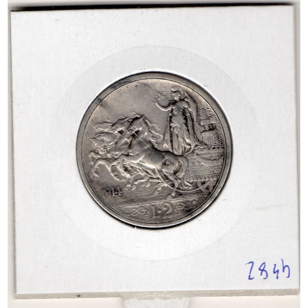 Italie 2 Lire 1914 R Rome TTB,  KM 55 pièce de monnaie