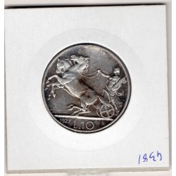 Italie 10 Lire 1927  TTB+,  KM 68 pièce de monnaie