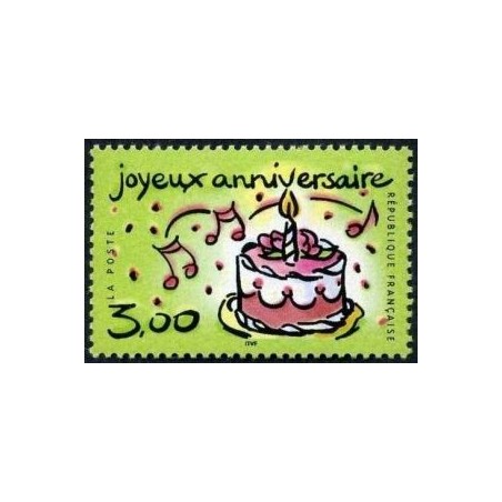 Timbre Yvert France No 3242  Joyeux anniversaire