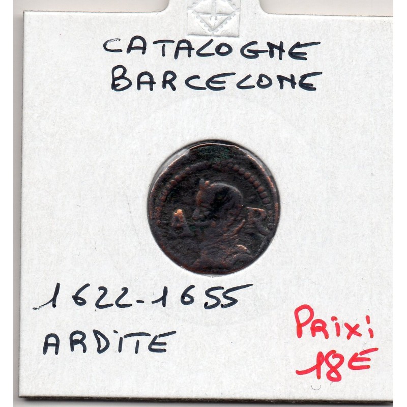 Catalogne Ardite Philippe IV 1655 B, KM 21 pièce de monnaie