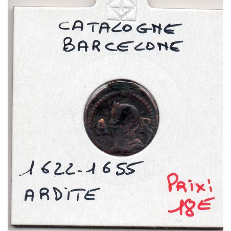 Catalogne Ardite Philippe IV 1655 B, KM 21 pièce de monnaie