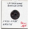 Catalogne Ardite Philippe IV 1655 B, KM 21 pièce de monnaie